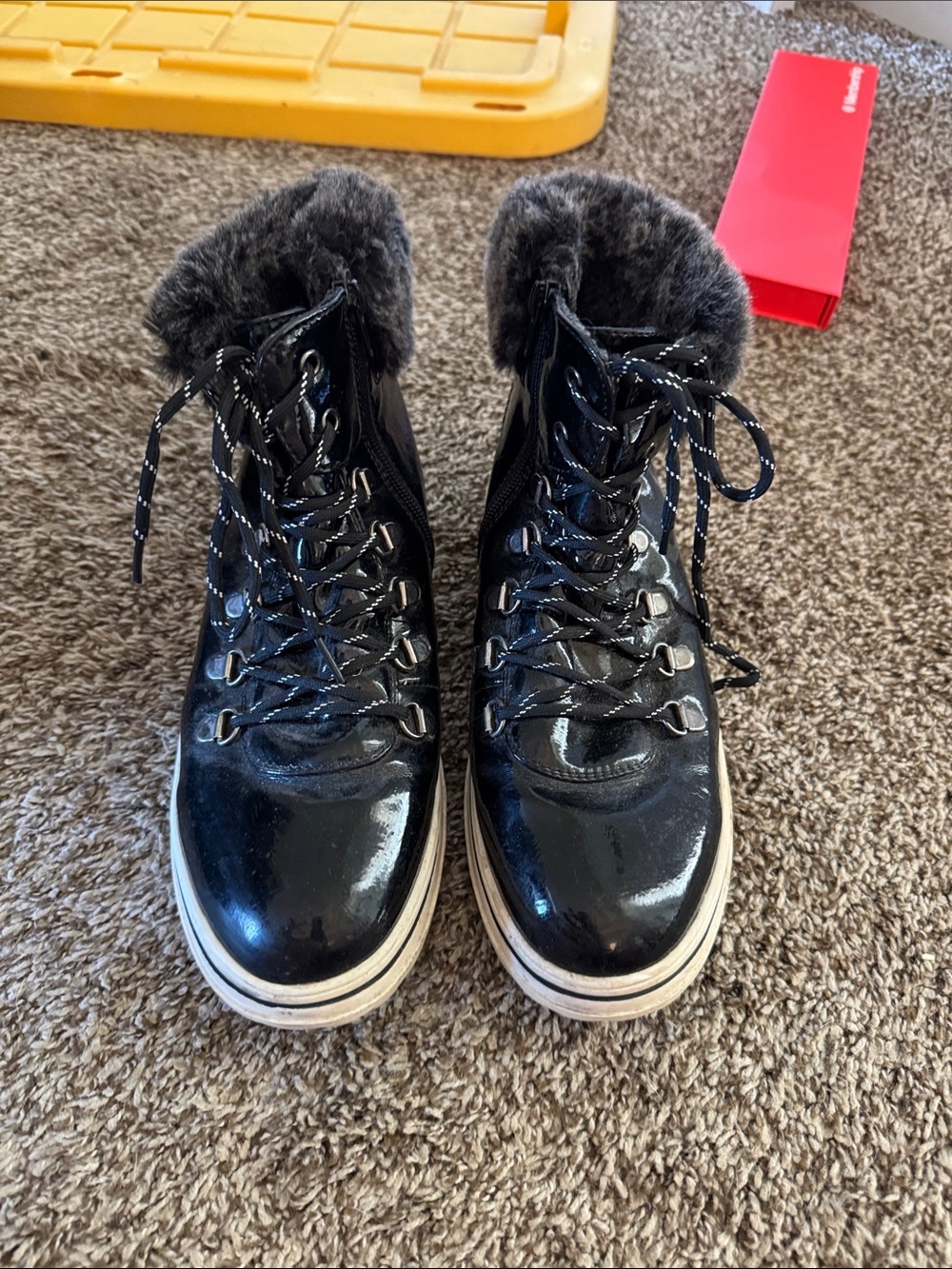 Women's winter zip up ankle Boots - Picture 2 of 6